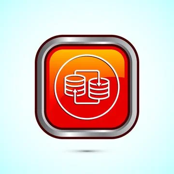 Data exchange icon design illustration, Data transfer sign for apps and web.. Illustrazione stock