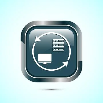 Data exchange icon design illustration, Data transfer sign for apps and web.. イラスト素材