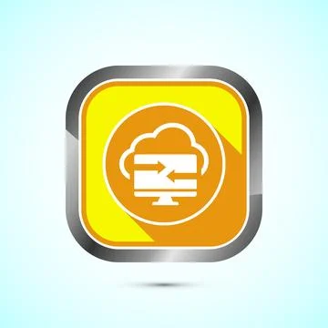 Data exchange icon design illustration, Data transfer sign for apps and web.. イラスト素材