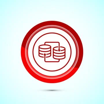 Data exchange icon design illustration, Data transfer sign for apps and web.. Illustrazione stock