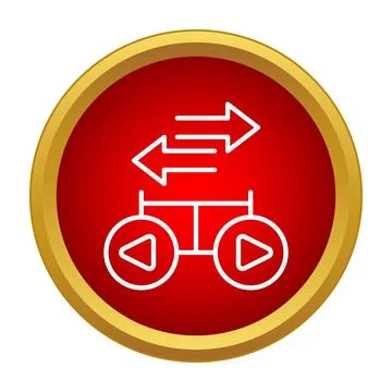 Data exchange process icon for web applications Stock Illustration