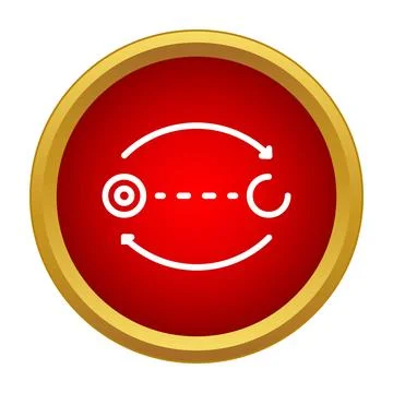 Data exchange transfer process loop icon concept Illustrazione stock