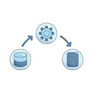 Data extraction Stock Illustration