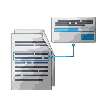 Data extraction illustration 库存插图
