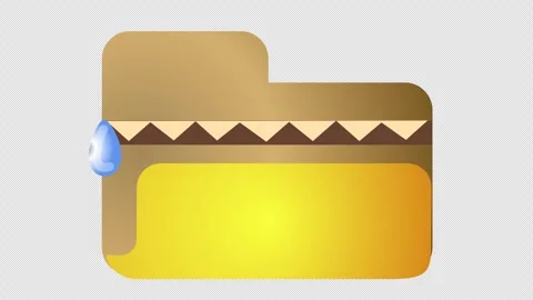 Data extraction logo in cartoon animation. Archive digital file icon. Alpha Stock Footage 310112674