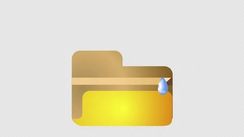 Data extraction logo in cartoon animation. Archive digital file icon. Stock Footage 310112739