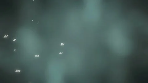 Data feed starting, glowing text labels drifting across dark tech interface, Stock Footage 333019260