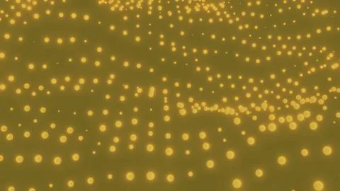 Data field universe of technology particles. Design. Waves of tiny glowing dots Stock Illustration