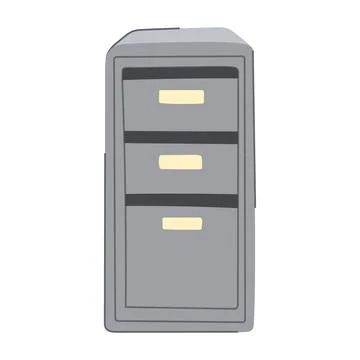 Data file cabinet cartoon vector illustration Stock-Illustration