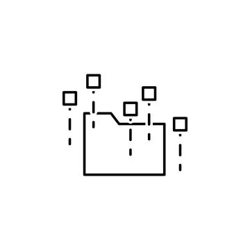 Data, file icon. Element of technological data icon for mobile concept and web Illustrazione stock