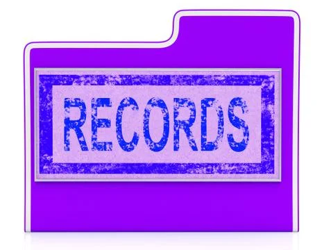 Data file indicates facts docs and document Illustrazione stock