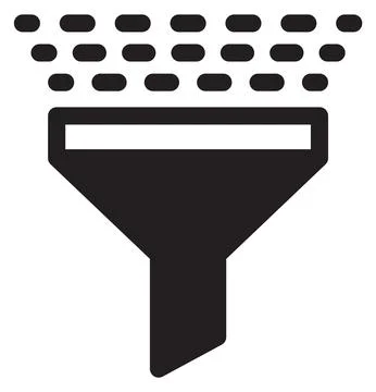 Data filter icon. Analysis symbol. Information proccess Stock Illustration