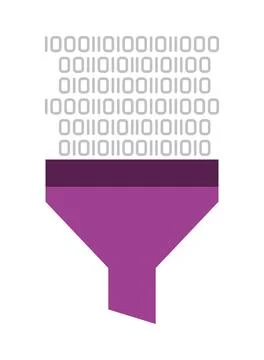 Data filter icon Illustrazione stock