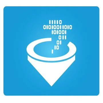 Data filter Stock Illustration