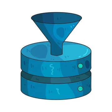 Data Filter illustration Illustrazione stock