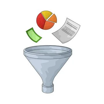 Data Filter illustration Stock Illustration