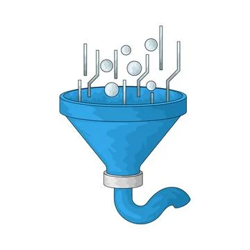 Data Filter illustration Stock Illustration