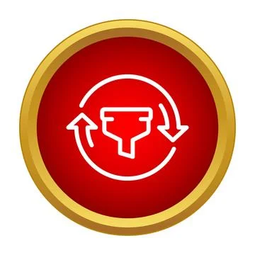 Data filter process icon reloading and refreshing 库存插图