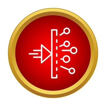 Data filtering distributing information processing icon concept Stock Illustration