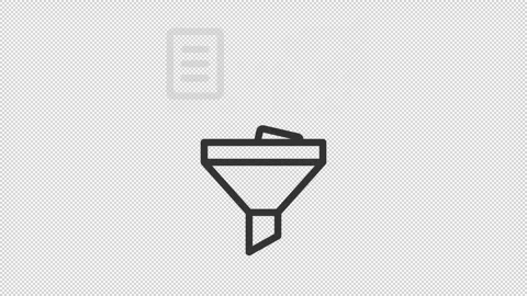 Data filtering for insight line animation Stock Footage 337776424