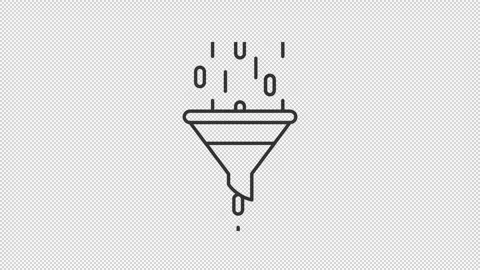 Data filtering line animation Vídeos de archivo 289625671