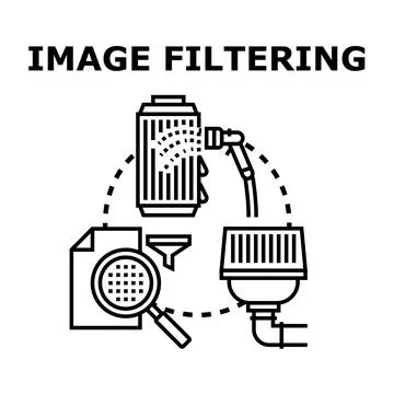 Data filtering process optimizing information processing Illustration