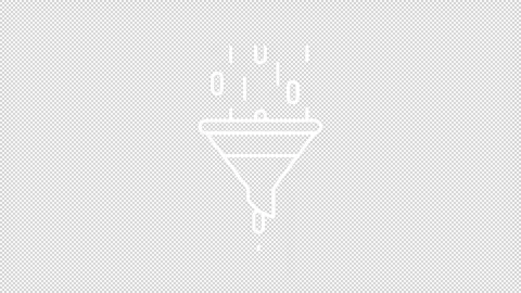 Data filtering white line animation Vídeos de archivo 292755799