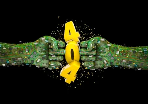 Data fist 404 error Stock Illustration