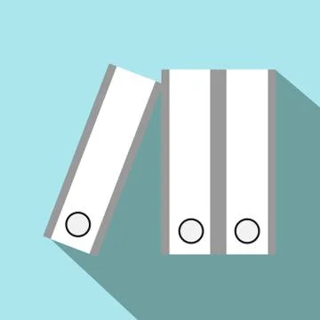 Data flat icon Stock Illustration