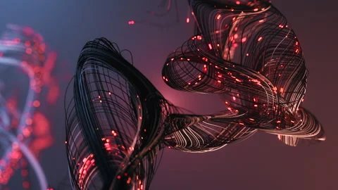 Data flow abstract visualization with da... | Stock Video | Pond5