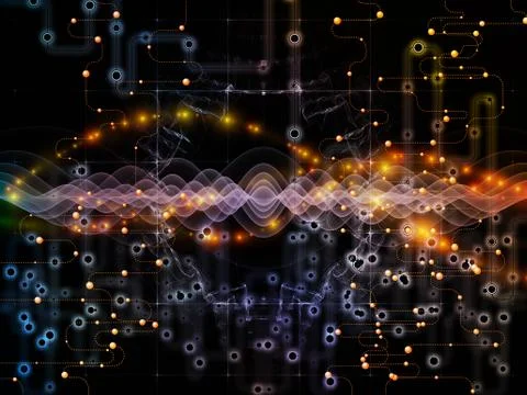 Data Flow And Beyond Stock Illustration