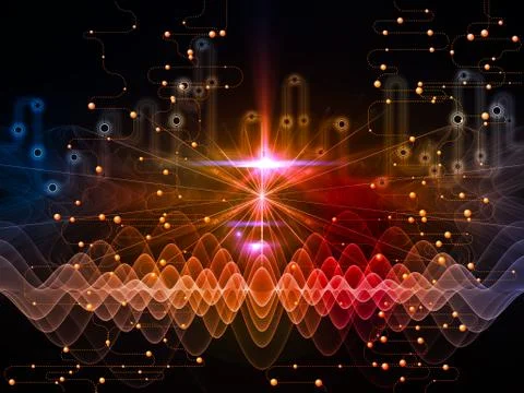 Data Flow And Beyond 스톡 일러스트