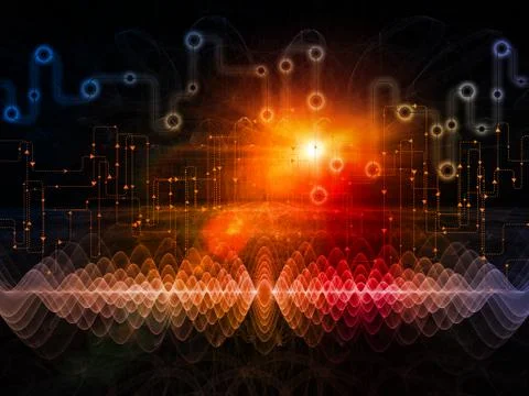 Data Flow And Beyond Stock Illustration