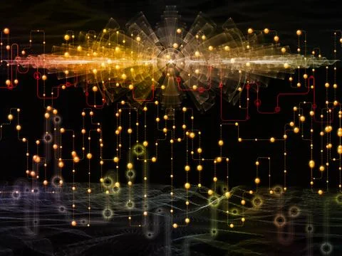 Data Flow And Beyond 스톡 일러스트