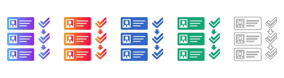 Data Flow and User Task Icons イラスト素材