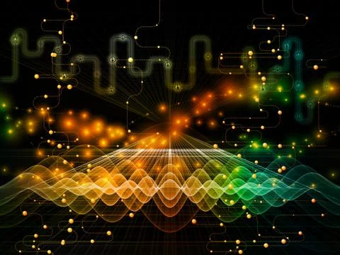 Data Flow Backdrop Illustrazione stock