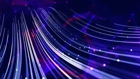 Data flow background, cybersecurity and high technology. Stock-Illustration