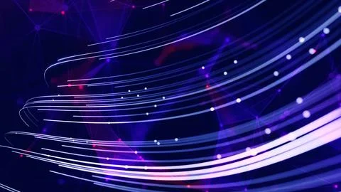 Data flow background, cybersecurity and high technology. Stock-Illustration
