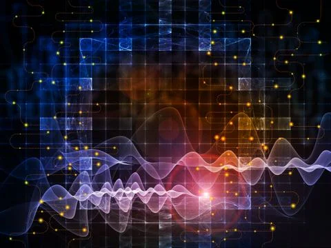 Data Flow Background Stock Illustration