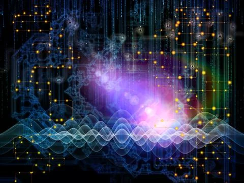 Data Flow Background Illustrazione stock