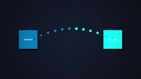 Data Flow Between Two Digital Platforms: Cloud Computing, Network Transfer Stock Footage 348412691