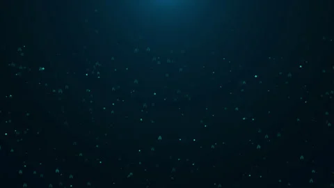 Data Flow Big Data Technology, Digital Artificial Intelligence Virtual Screen Stock Footage 345644847