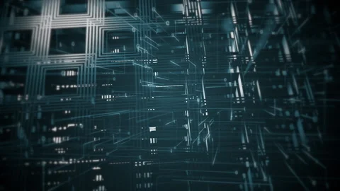 Data Flow Binary Code Technology Background Stock Footage 159716451