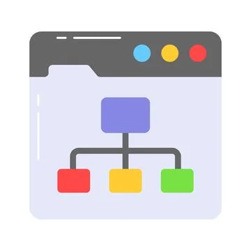 Data flow chart vector design in modern style, algorithm Stockillustratie