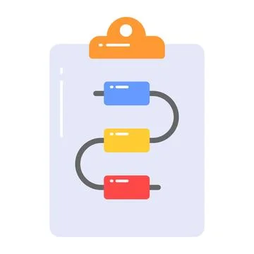 Data flow chart vector design in modern style, algorithm 库存插图