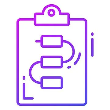 Data flow chart vector design in modern style, algorithm Stock Illustration