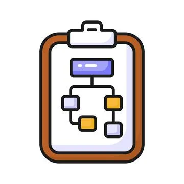 Data flow chart vector design in modern style, algorithm 库存插图