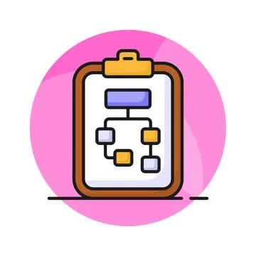 Data flow chart vector design in modern style, algorithm 스톡 일러스트