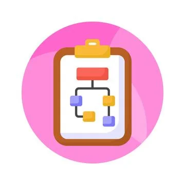 Data flow chart vector design in modern style, algorithm イラスト素材