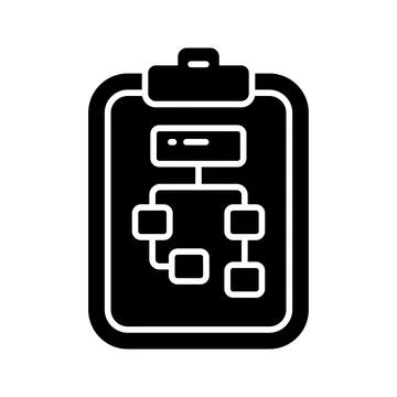 Data flow chart vector design in modern style, algorithm Illustrazione stock